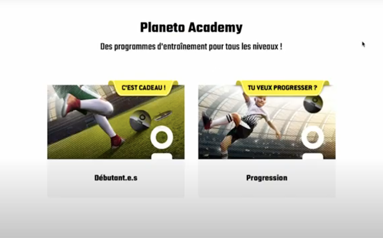 PLANETO FOOT SOFT - Kit d'entrainement football innovant / Ballon qui revient seul / Planeto Educatif Academy Offerte + de 100 exercices à la maison