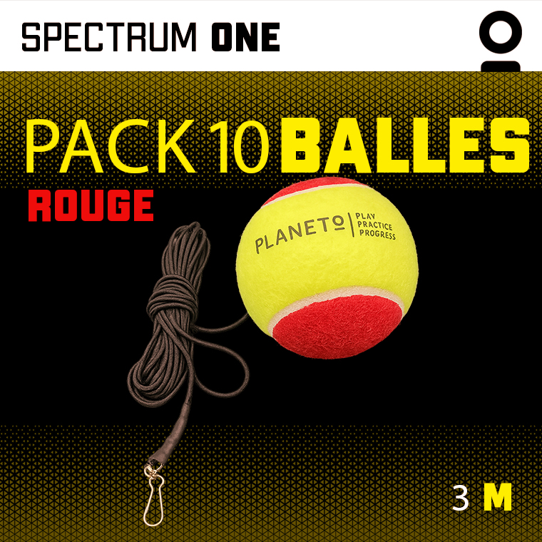 Kit Balle Élastique Orange | Planeto – Entraînement Tennis Solo