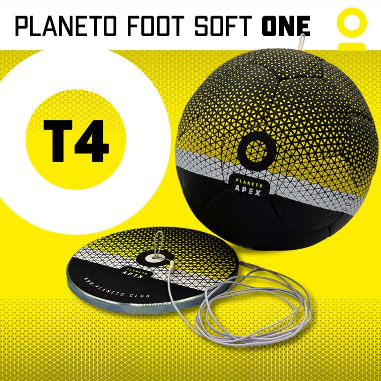 PLANETO FOOT SOFT - Kit d'entrainement football innovant / Ballon qui revient seul / Planeto Educatif Academy Offerte + de 100 exercices à la maison