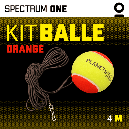 Kit Balle Élastique Orange | Planeto – Entraînement Tennis Solo - Planeto Kit Balle Élastique Orange | Planeto – Entraînement Tennis Solo - Planeto | Ballon retour Kit d’entraînement de Tennis