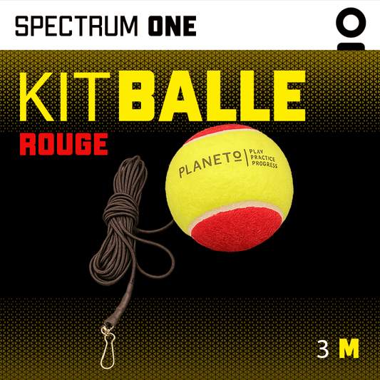 Kit Balle Élastique Rouge | Planeto – Entraînement Tennis Solo - Planeto Kit Balle Élastique Rouge | Planeto – Entraînement Tennis Solo - Planeto | Ballon retour Kit d’entraînement de Tennis