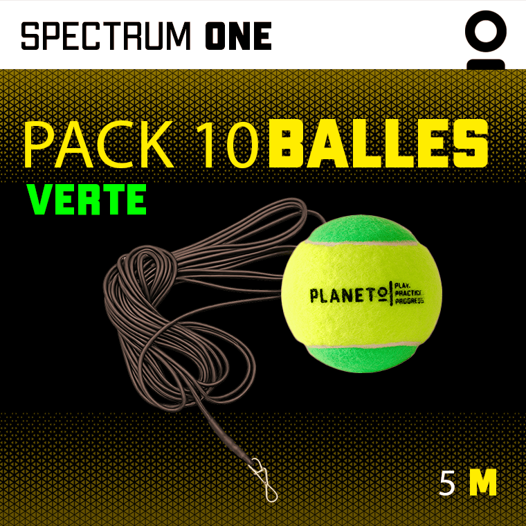 Kit Balle Élastique Verte | Planeto – Entraînement Tennis Solo - Planeto Kit Balle Élastique Verte | Planeto – Entraînement Tennis Solo - Planeto | Ballon retour Kit d’entraînement de Tennis