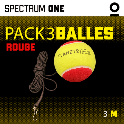 Kit Balle Élastique Orange | Planeto – Entraînement Tennis Solo