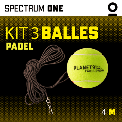 Kit Balle Élastique Padel | Planeto – Entraînement Tennis Solo