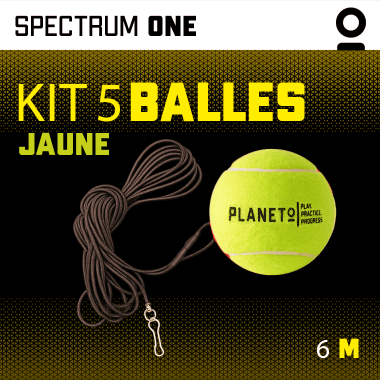 Kit Balle Élastique Jaune | Planeto – Entraînement Tennis Solo - Planeto Kit Balle Élastique Jaune | Planeto – Entraînement Tennis Solo - Planeto | Ballon retour Kit d’entraînement de Tennis