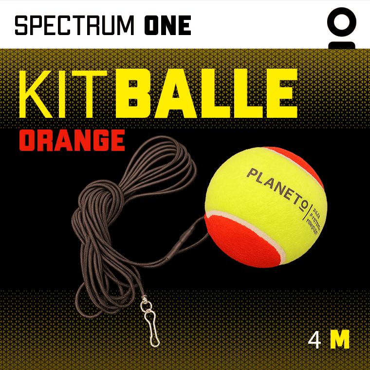 Kit Balle Élastique Orange | Planeto – Entraînement Tennis Solo - Planeto Kit Balle Élastique Orange | Planeto – Entraînement Tennis Solo - Planeto | Ballon retour Kit d’entraînement de Tennis