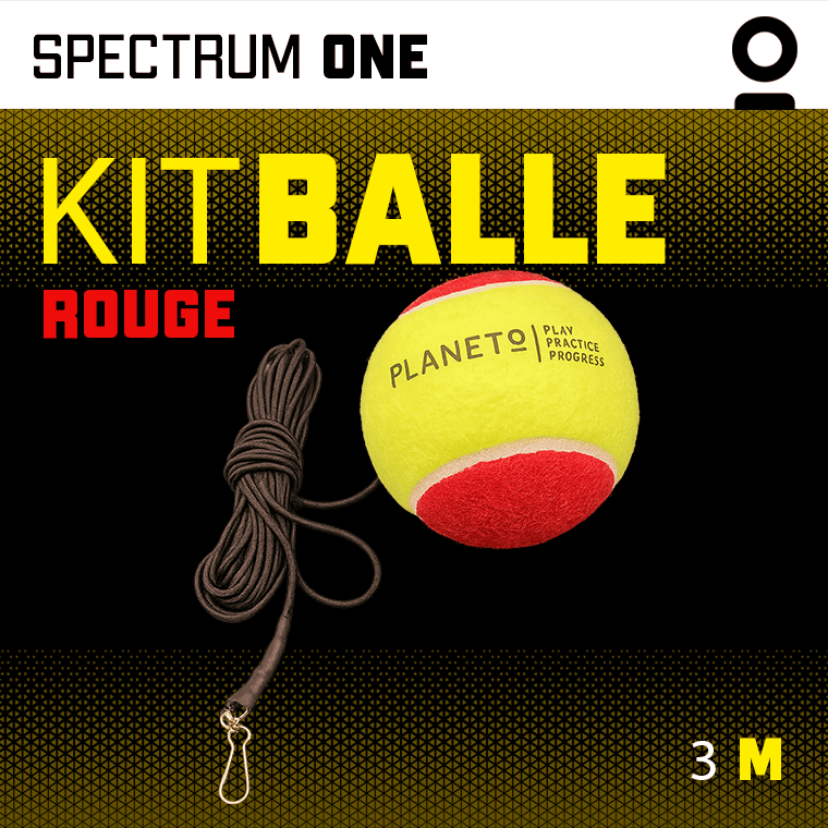 Kit Balle Élastique Rouge | Planeto – Entraînement Tennis Solo - Planeto Kit Balle Élastique Rouge | Planeto – Entraînement Tennis Solo - Planeto | Ballon retour Kit d’entraînement de Tennis