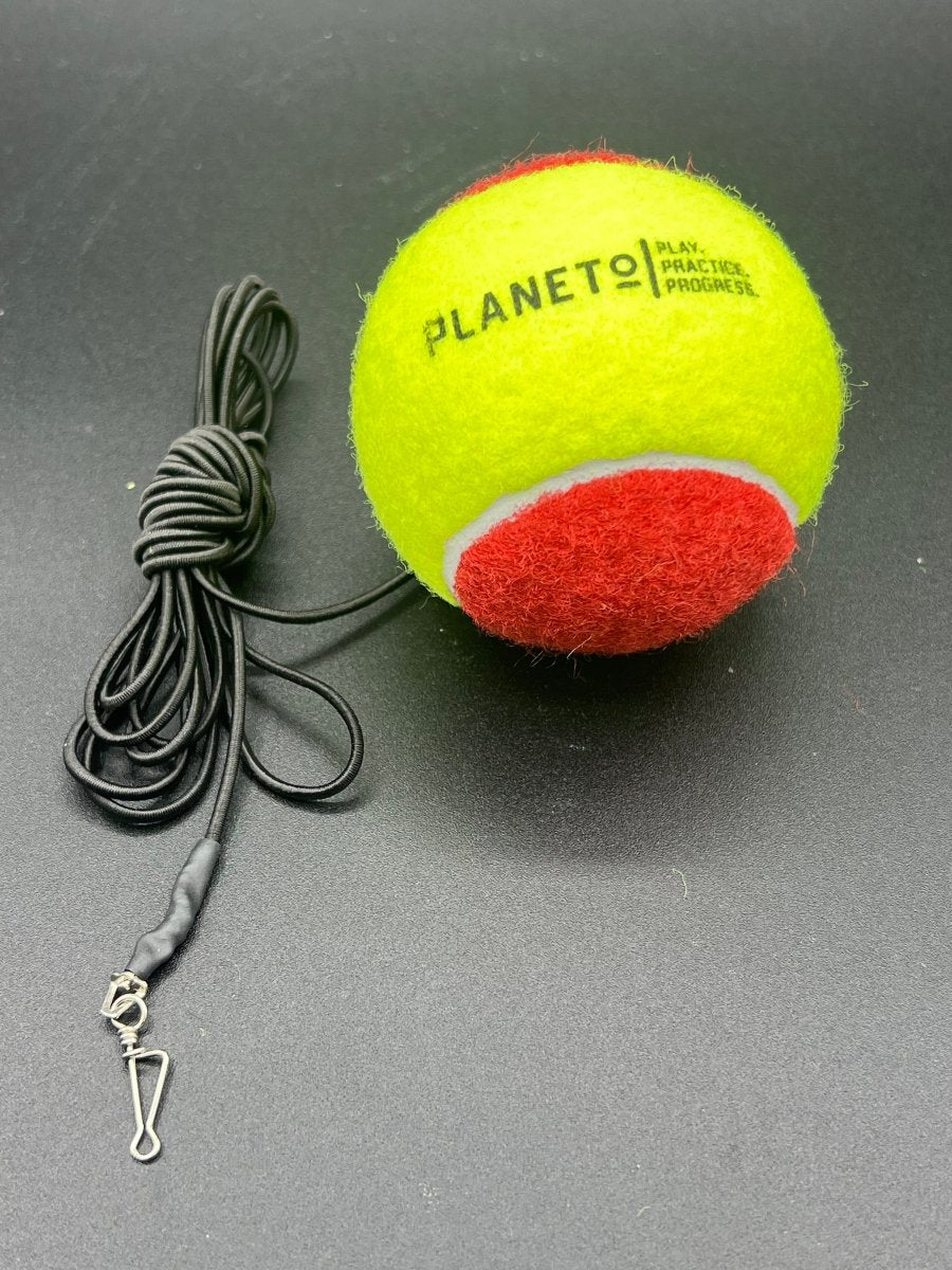 Kit Balle Élastique Rouge | Planeto – Entraînement Tennis Solo - Planeto Kit Balle Élastique Rouge | Planeto – Entraînement Tennis Solo - Planeto | Ballon retour Kit d’entraînement de Tennis