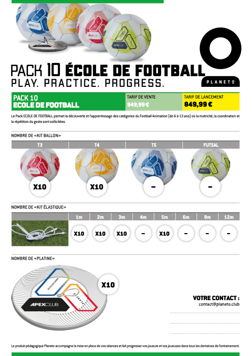 Offre Pack 10 - Planeto Offre Pack 10 - Planeto | Ballon retour