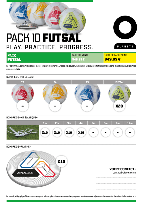 Offre Pack 10 - Planeto Offre Pack 10 - Planeto | Ballon retour