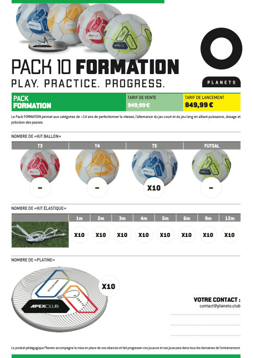 Offre Pack 10 - Planeto Offre Pack 10 - Planeto | Ballon retour